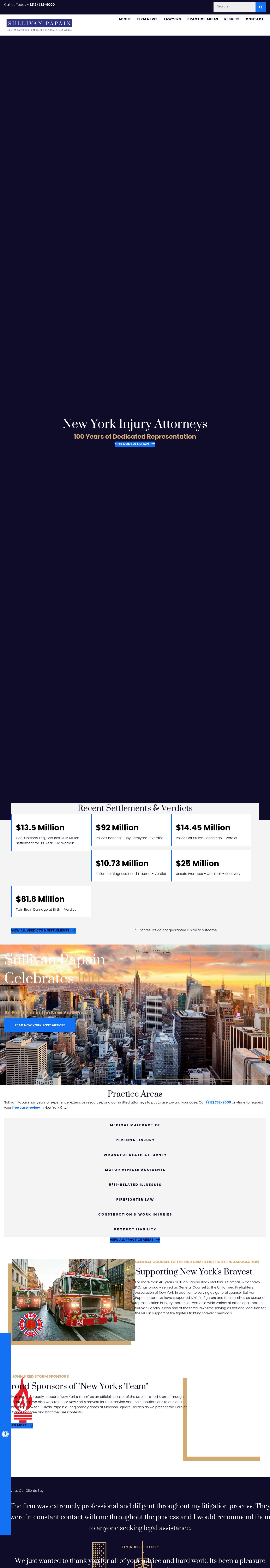 Sullivan Papain Block McGrath & Cannavo P.C. - New York NY Lawyers