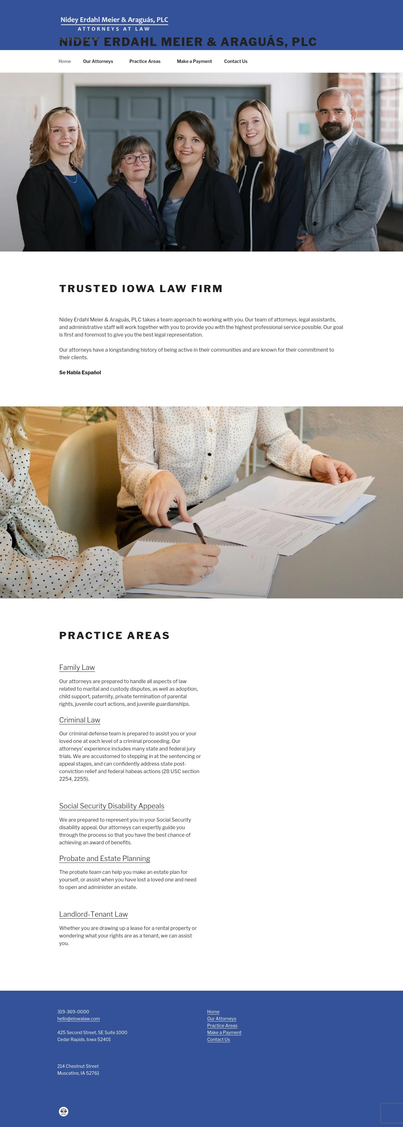 Nidey, Erdahl, Tindal & Fisher, PLC - Marengo IA Lawyers