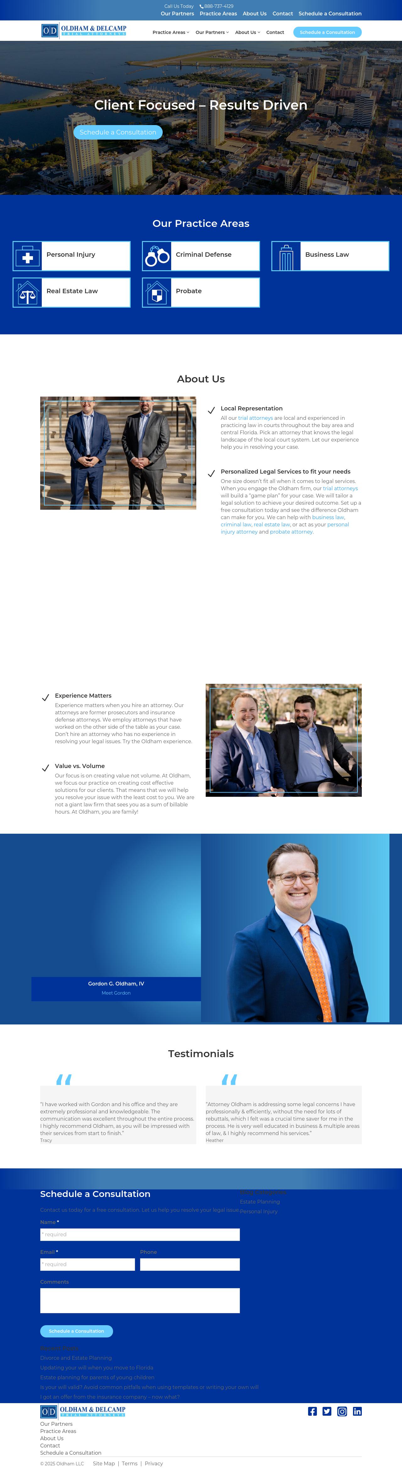 Oldham & Delcamp LLC. - Pinellas Park FL Lawyers