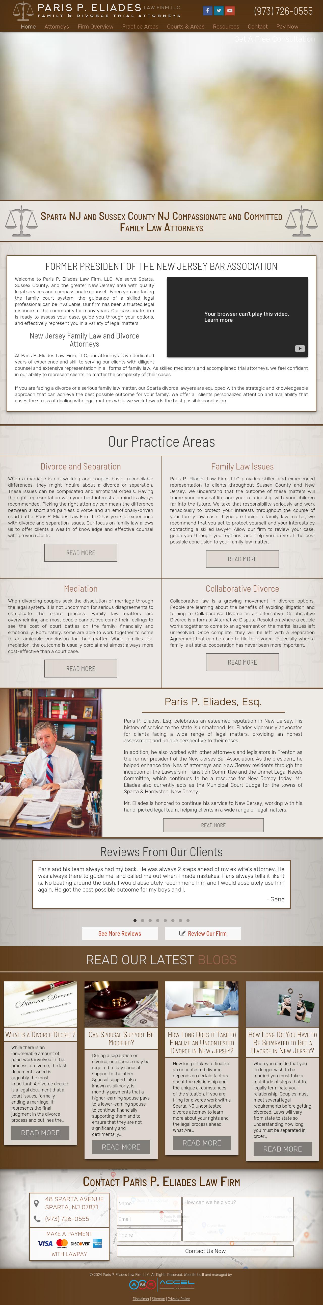 Paris P. Eliades Law Firm LLC - Sparta NJ Lawyers