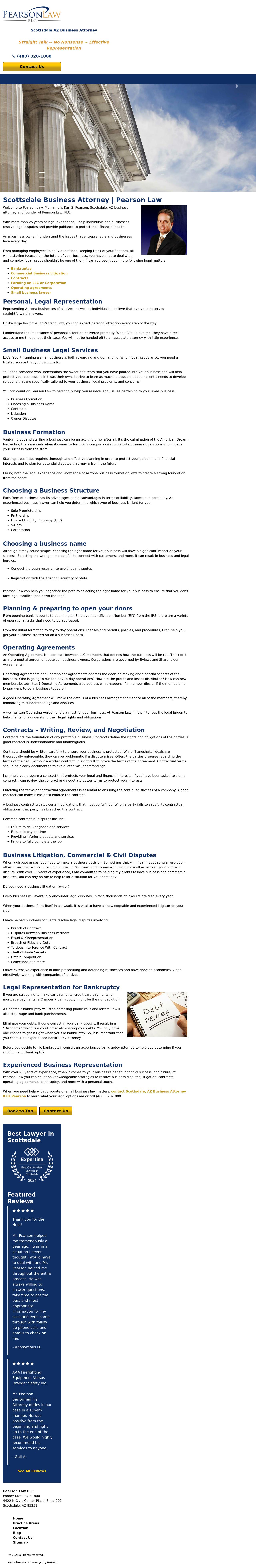 Pearson Law, PLC - Scottsdale AZ Lawyers