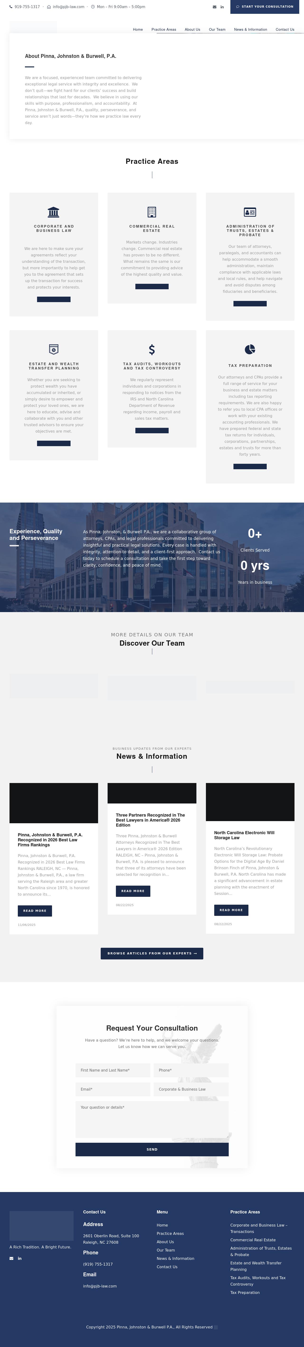 Pinna, Johnston & Burwell - Raleigh NC Lawyers