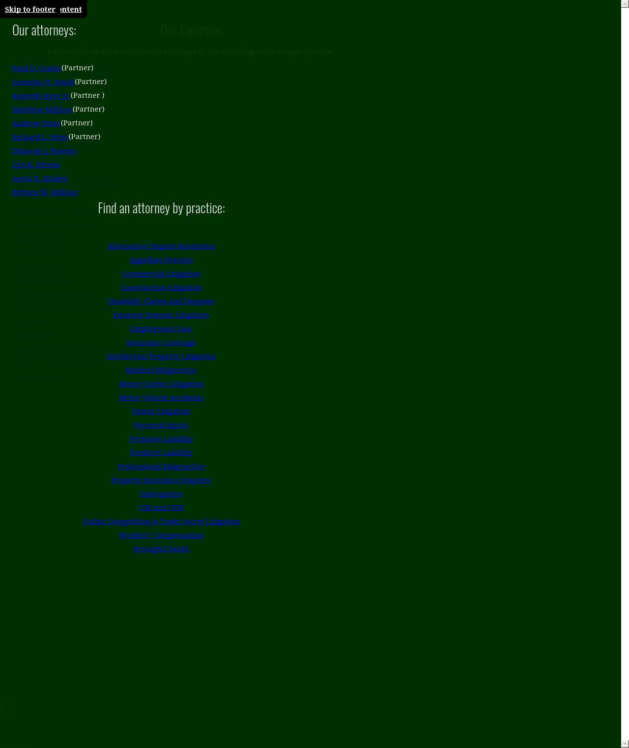 Pinto Coates Kyre & Bowers PLLC - Greensboro NC Lawyers