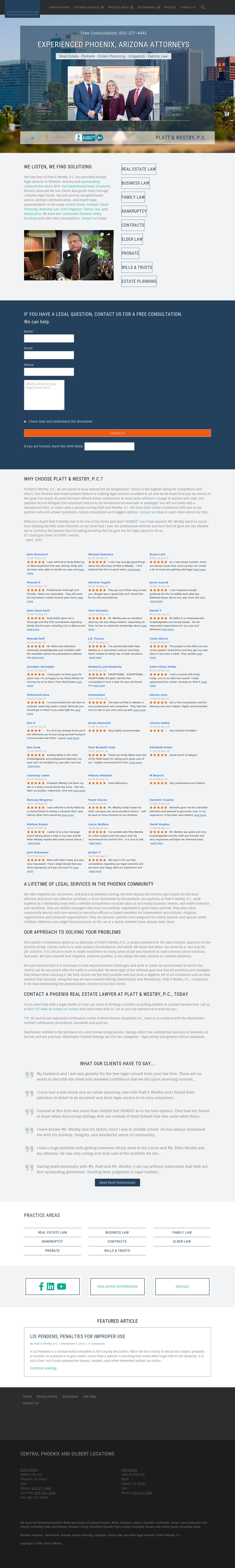 Platt & Westby PC - Gilbert AZ Lawyers