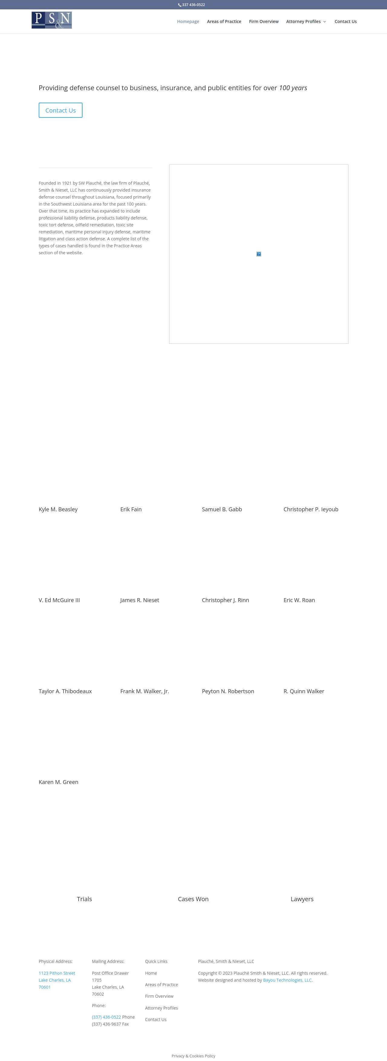 Plauche, Smith & Nieset, LLC - Lake Charles LA Lawyers