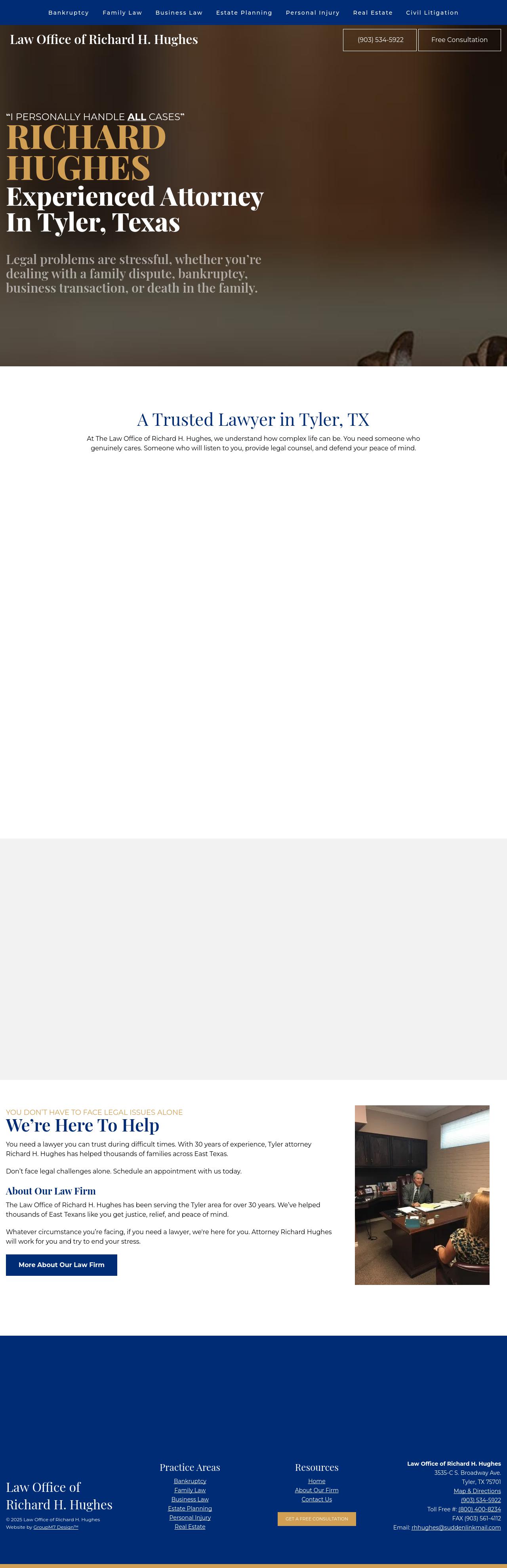 Richard H. Hughes - Tyler TX Lawyers