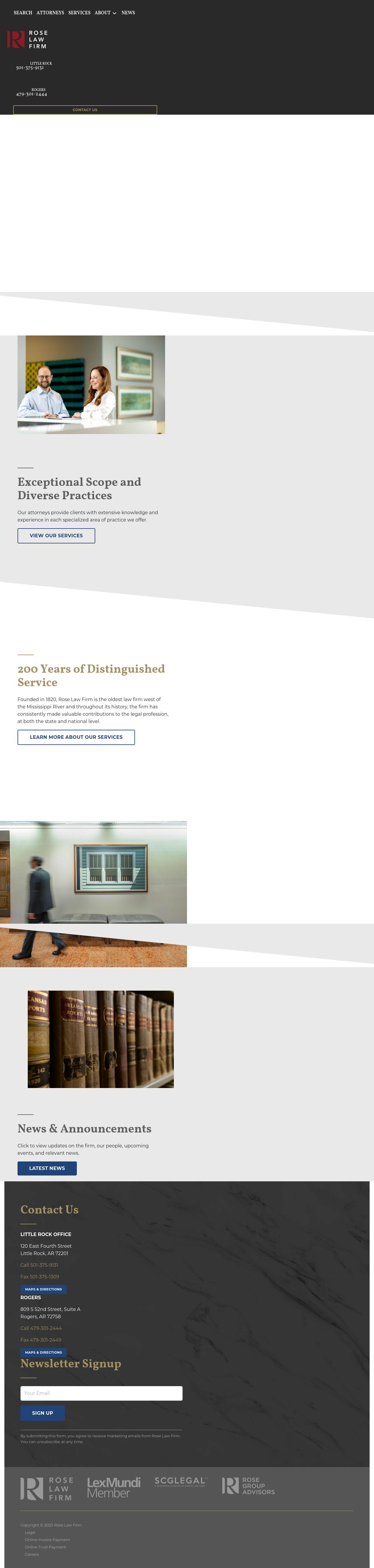 Rose Law Firm - Little Rock AR Lawyers