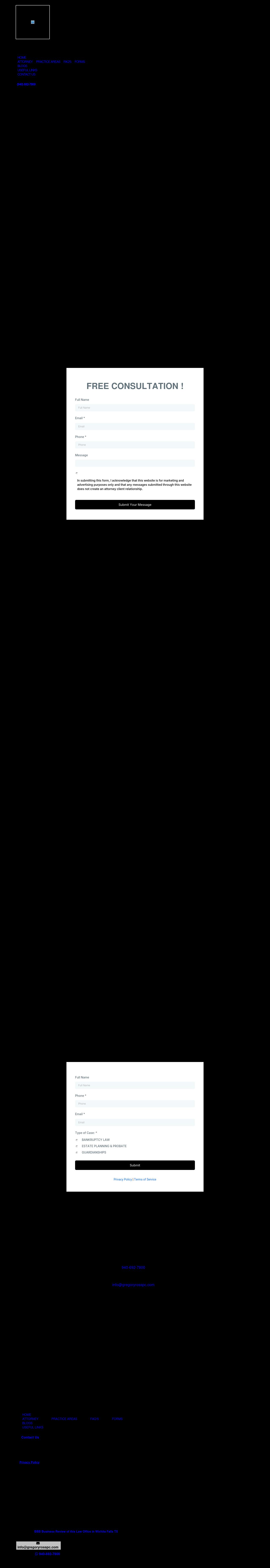 Ross Gregory A. pc - Wichita Falls TX Lawyers