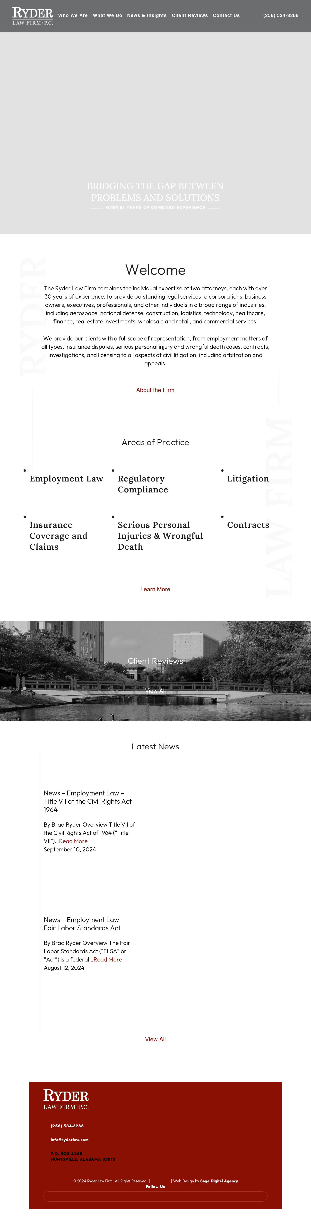 Ryder Law Firm PC - Huntsville AL Lawyers