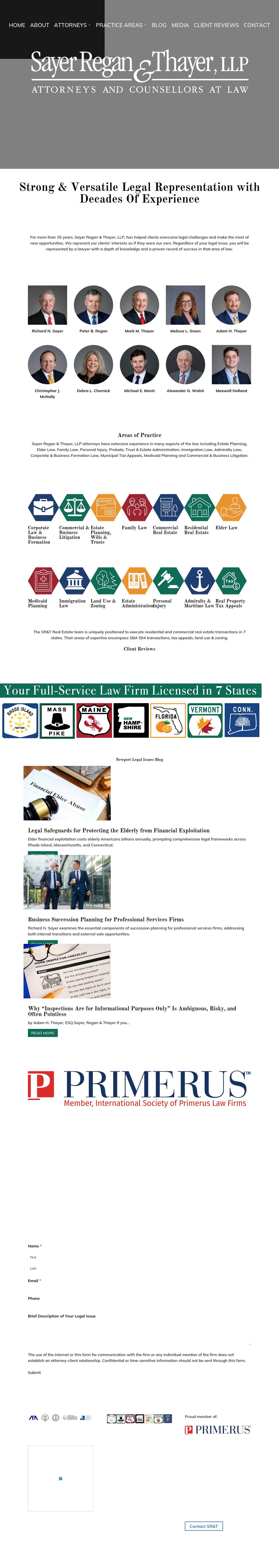 Sayer Regan & Thayer, LLP - Newport RI Lawyers