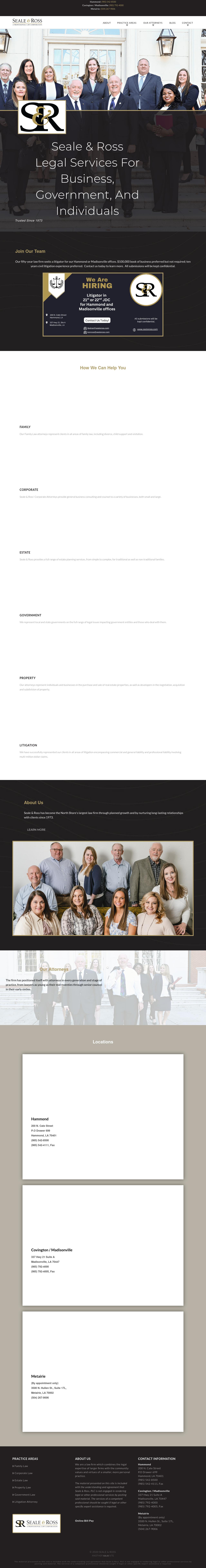 Seale & Ross - Madisonville LA Lawyers