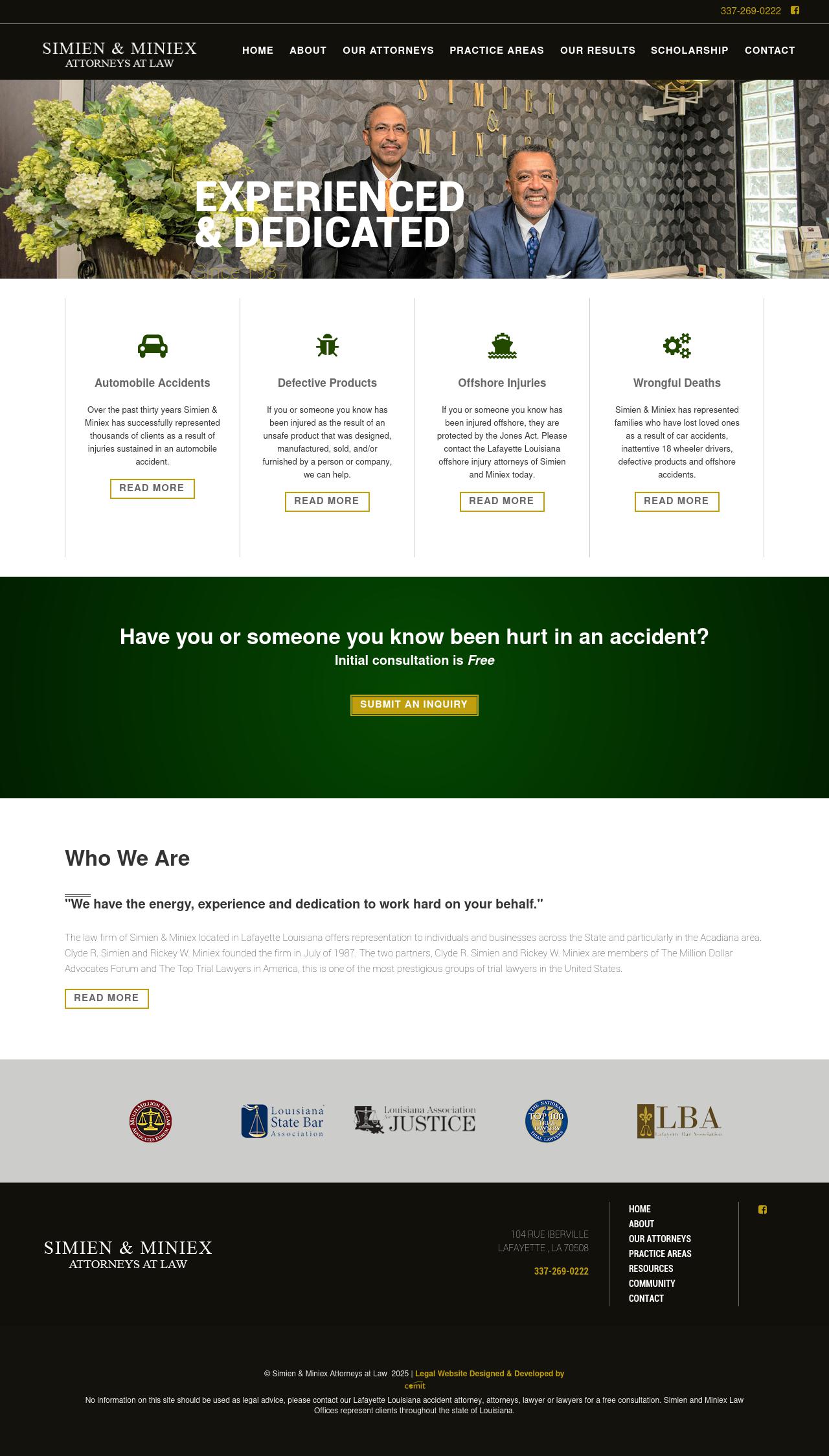 Simien And Miniex A Professional Law Corporation - Lafayette LA Lawyers