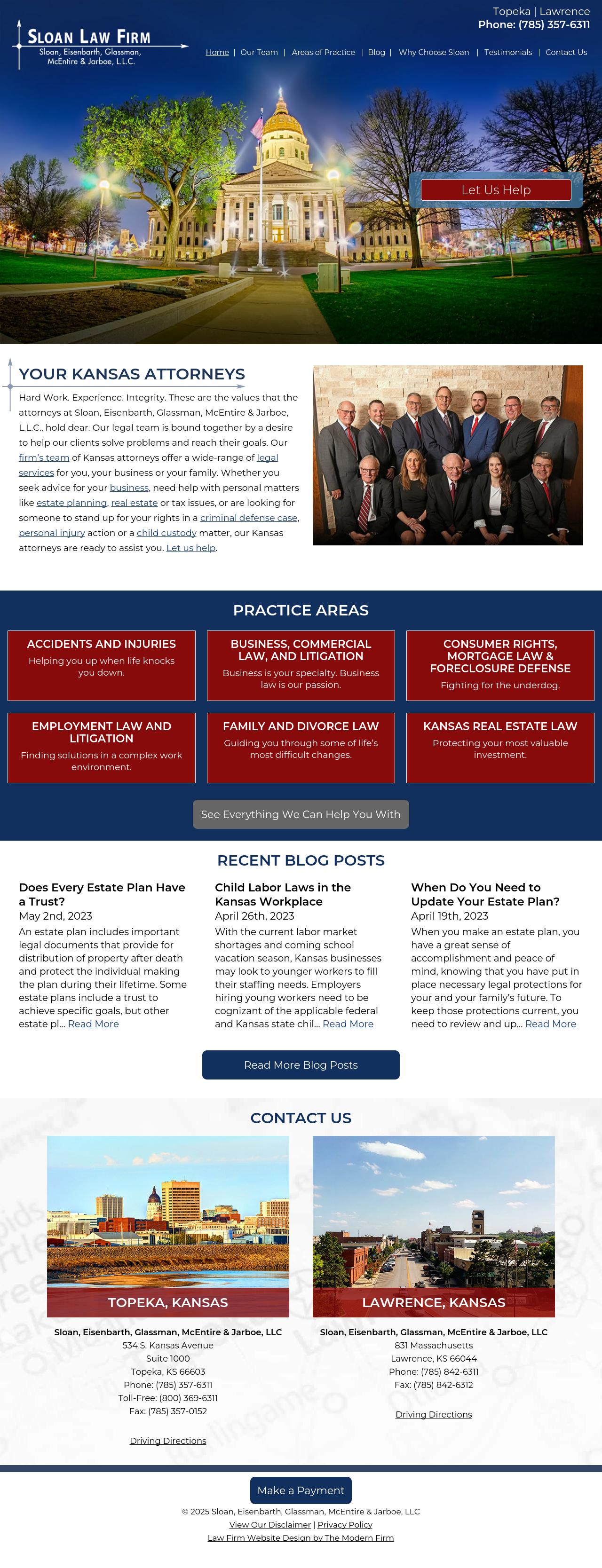 Sloan Eisenbarth Glassman McEntire & Jarboe LLC - Topeka KS Lawyers