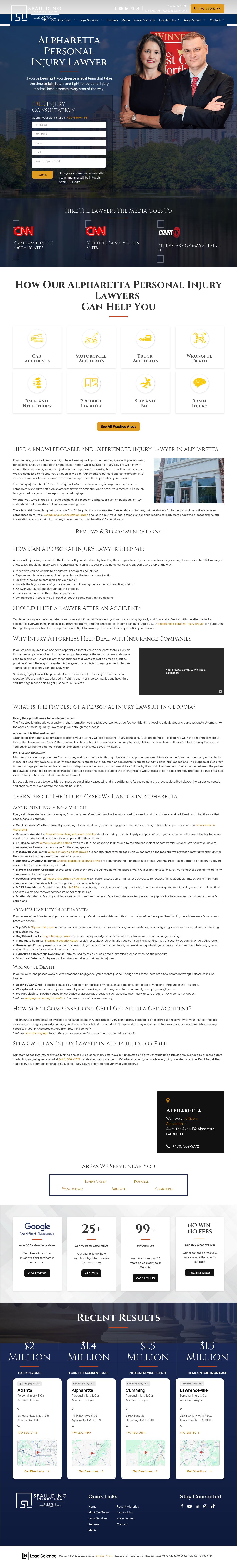 Spaulding Injury Law - Alpharetta GA Lawyers