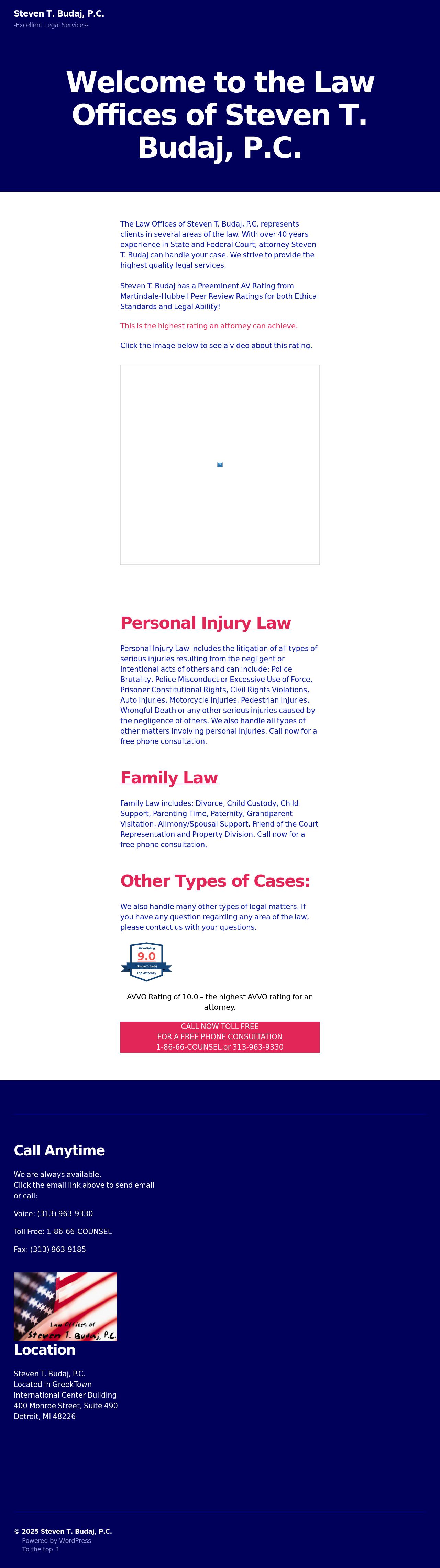 Steven T Budaj PC - Detroit MI Lawyers