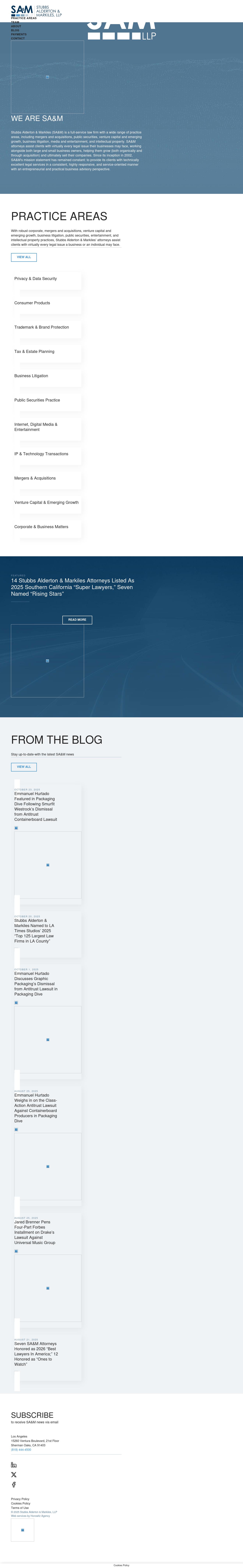 Stubbs Alderton & Markiles, LLP - Santa Monica CA Lawyers