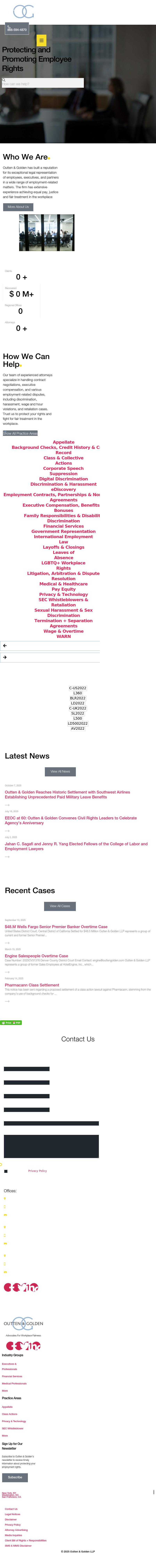 Outten & Golden LLP - New York NY Lawyers