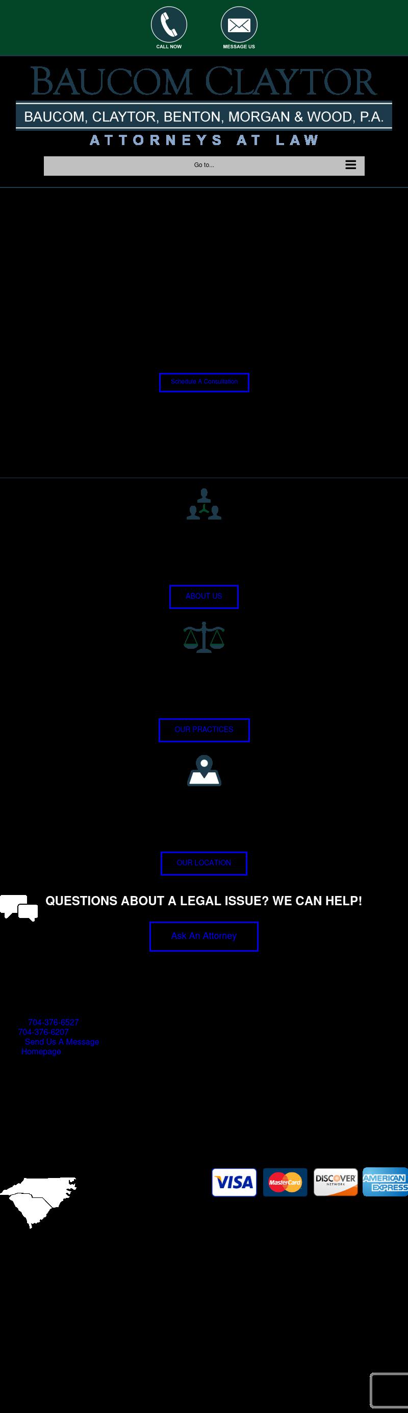 Baucom, Claytor, Benton, Morgan & Wood, P.A. - Charlotte NC Lawyers