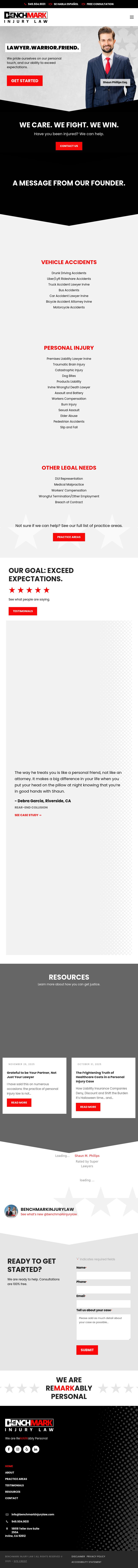 Benchmark Injury Law - Irvine CA Lawyers