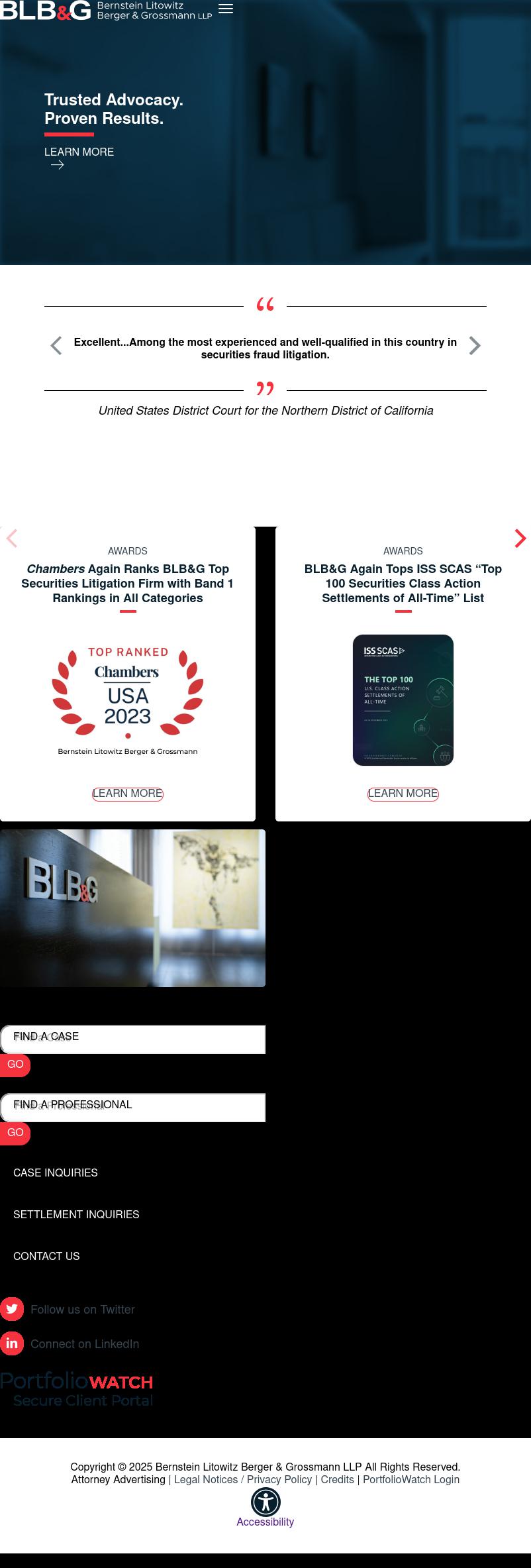 Bernstein Litowitz Berger & Grossmann LLP - San Diego CA Lawyers