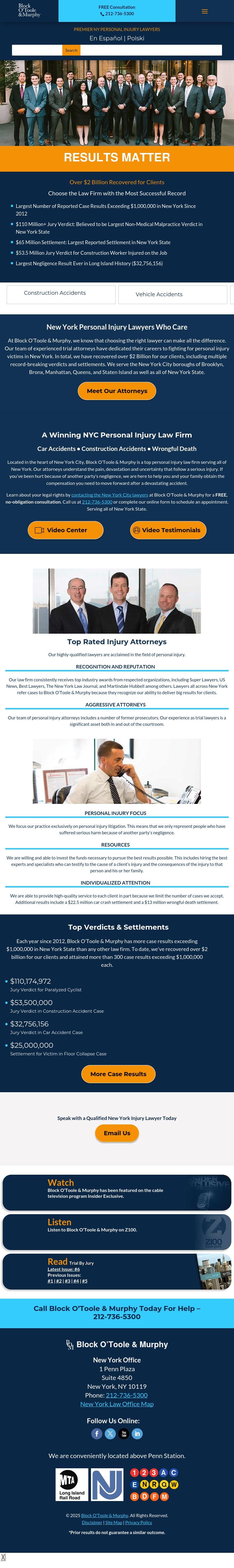 Block O'Toole & Murphy - New York NY Lawyers