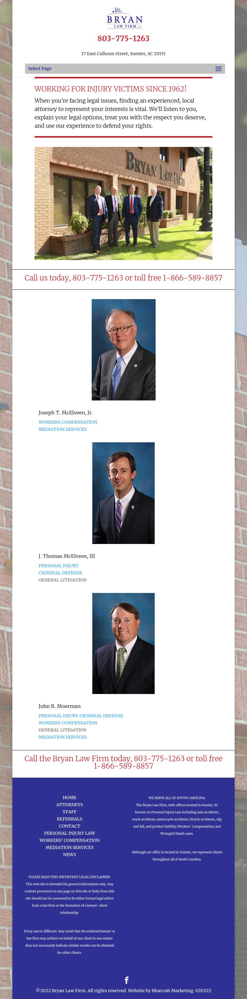 Bryan Law Firm of SC, L.L.P. - Sumter SC Lawyers