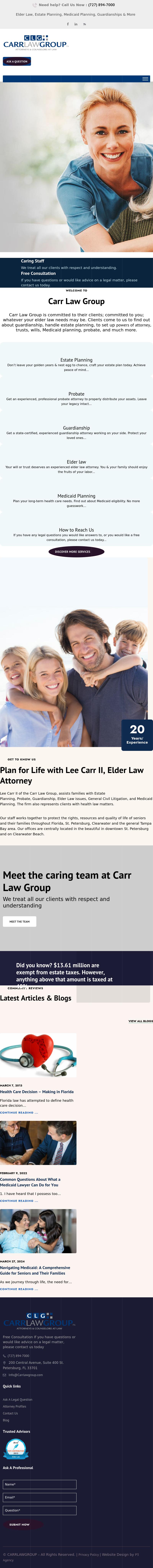 Carr Law Group, PA - St. Petersburg FL Lawyers