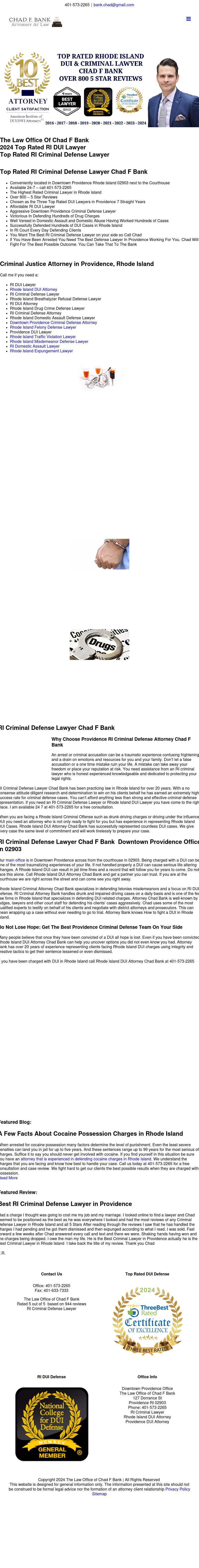 The Law Office of Chad F Bank - Providence RI Lawyers