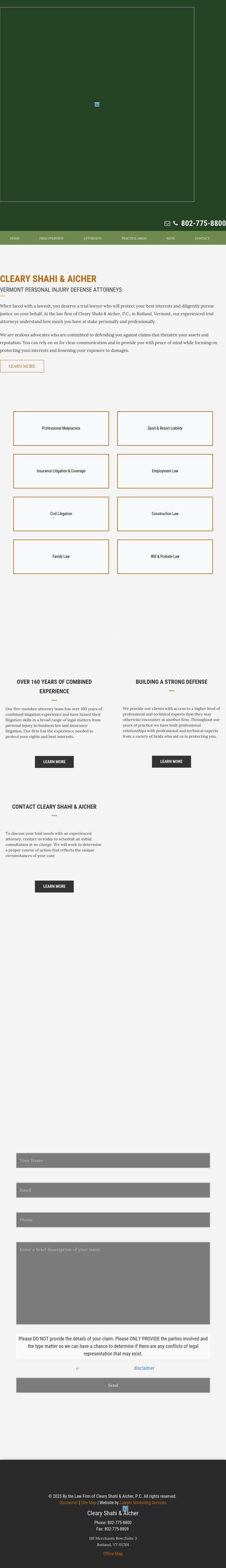 Cleary Shahi & Aicher, P.C. - Rutland VT Lawyers