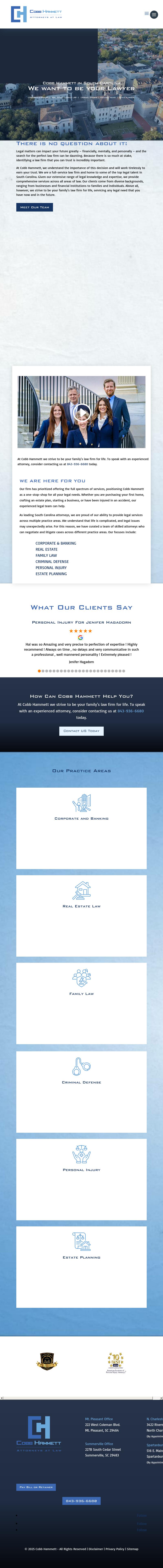 Cobb, Dill & Hammett, LLC - Mt. Pleasant SC Lawyers