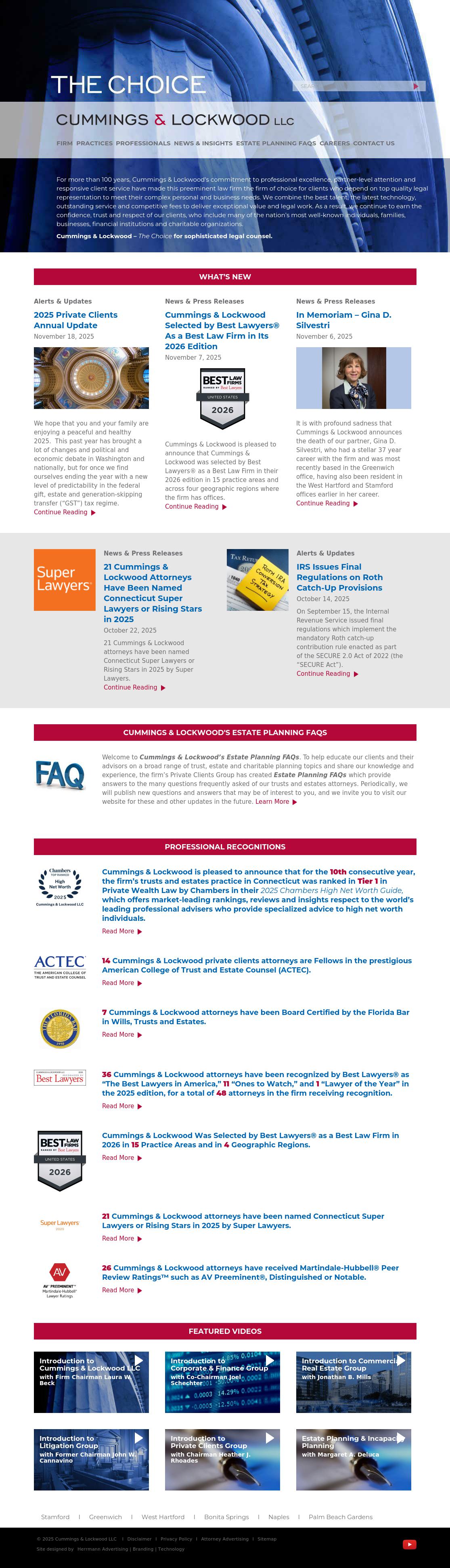 Cummings & Lockwood LLC - Stamford CT Lawyers