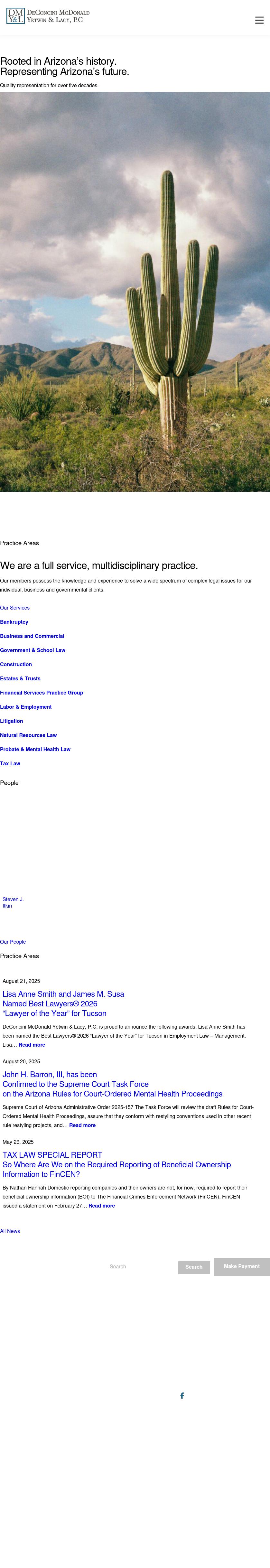 Deconcini McDonald Yetwin & Lacy PC - Phoenix AZ Lawyers