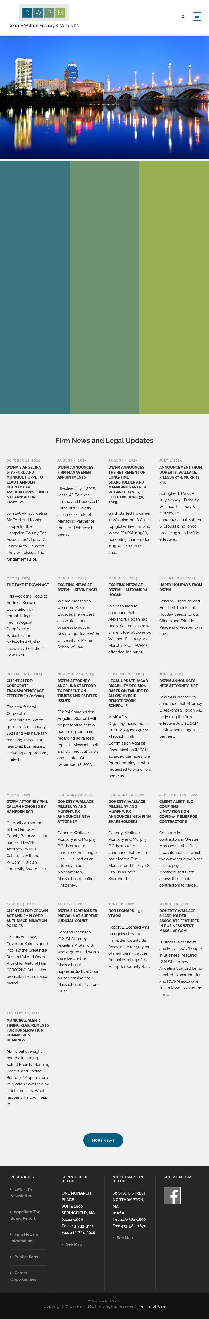 Doherty, Wallace, Pillsbury & Murphy PC - Springfield MA Lawyers