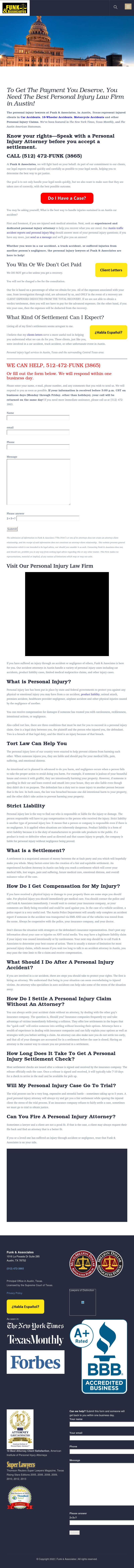Funk and Associates - Austin TX Lawyers
