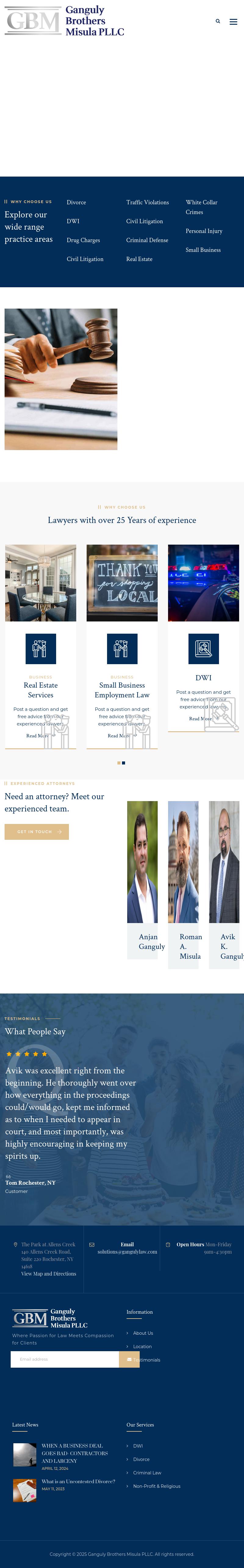 Ganguly Brothers, PLLC - Rochester NY Lawyers