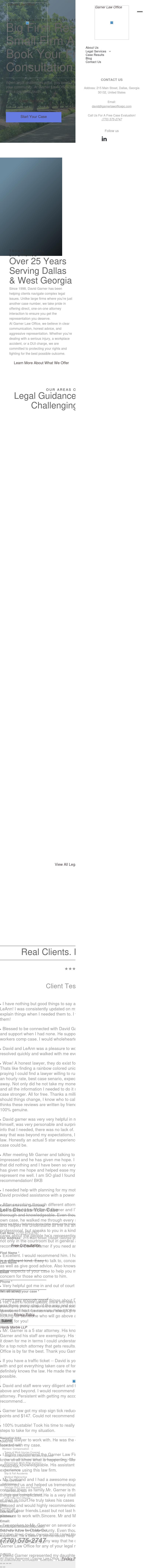 Garner Law Office, P.C. - Dallas GA Lawyers