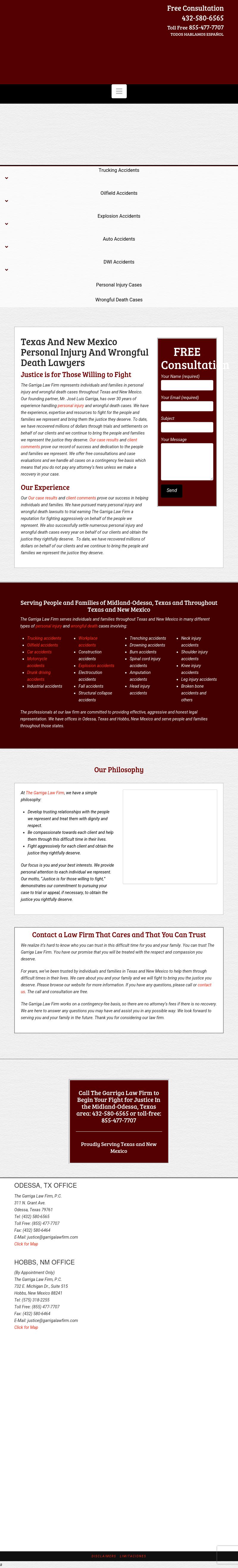 Garriga Law Firm - Odessa TX Lawyers