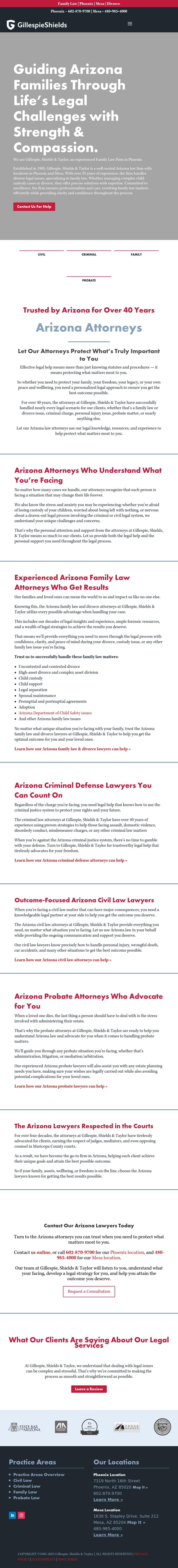 Gillespie, Shields & Durrant - Mesa AZ Lawyers