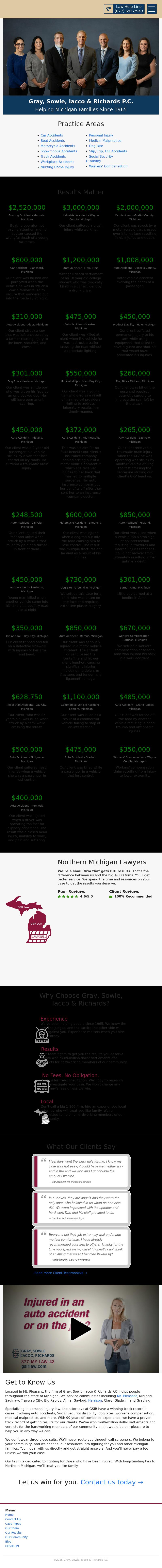 Gray Sowle & Iacco, PC - Mt. Pleasant MI Lawyers