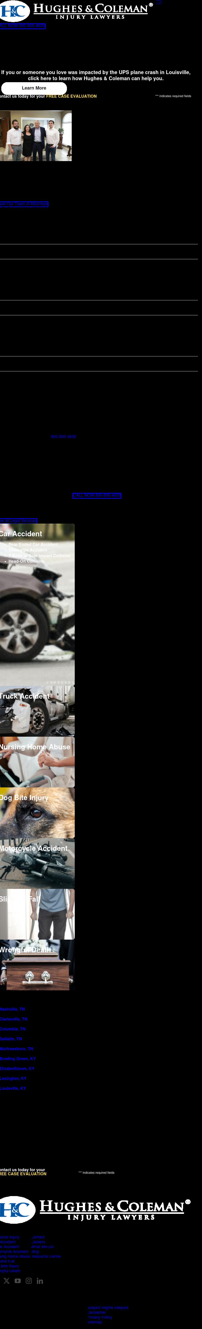 Hughes & Coleman Injury Lawyers - Clarksville TN Lawyers