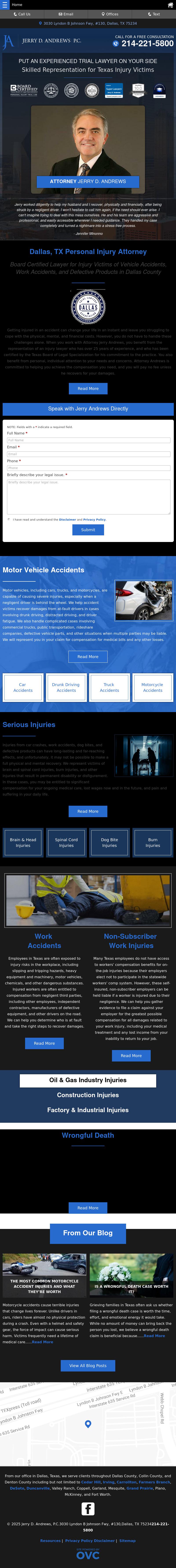 Jerry D. Andrews, P.C. - Dallas TX Lawyers