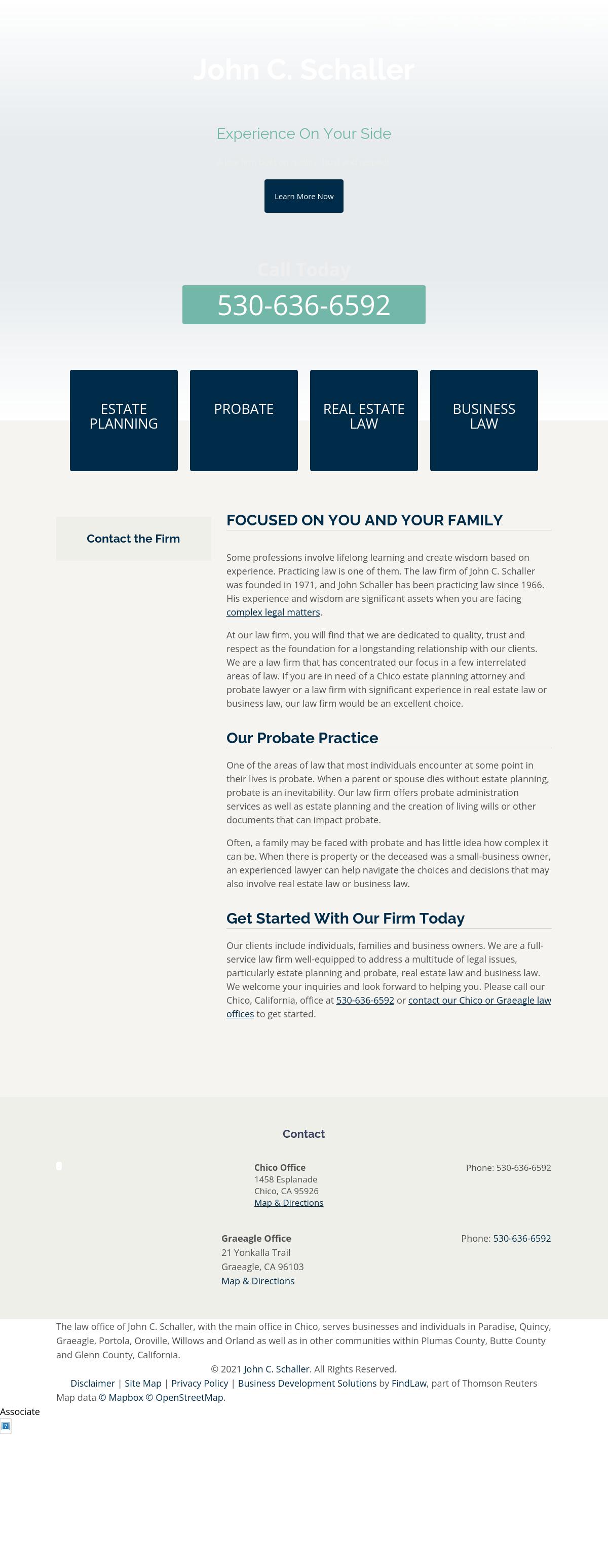 John C. Schaller - Graeagle CA Lawyers