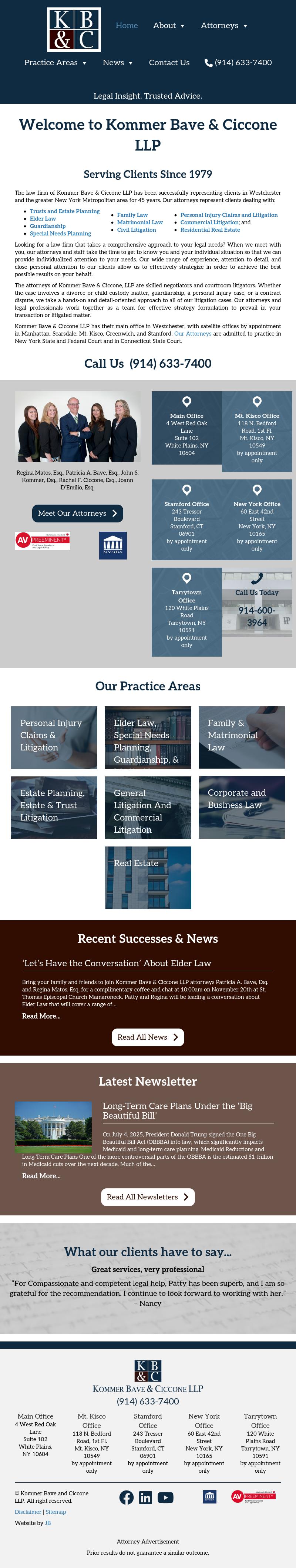 Kommer Bave & Ollman LLP - New Rochelle NY Lawyers