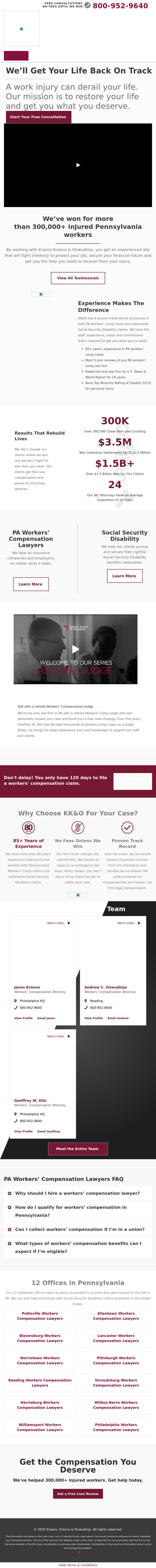 Krasno, Krasno & Onwudinjo - Philadelphia PA Lawyers