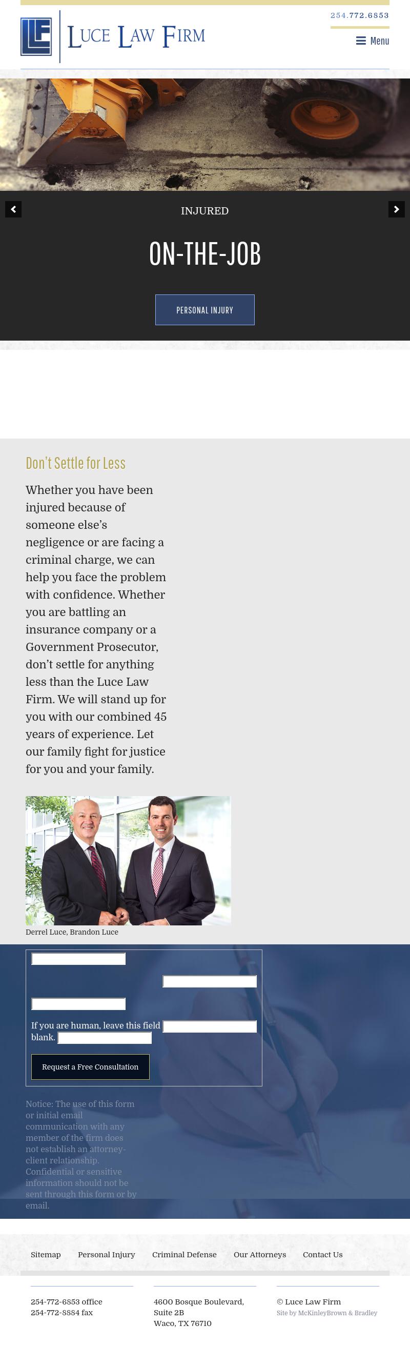 Law Office of Derrel Luce - Waco TX Lawyers