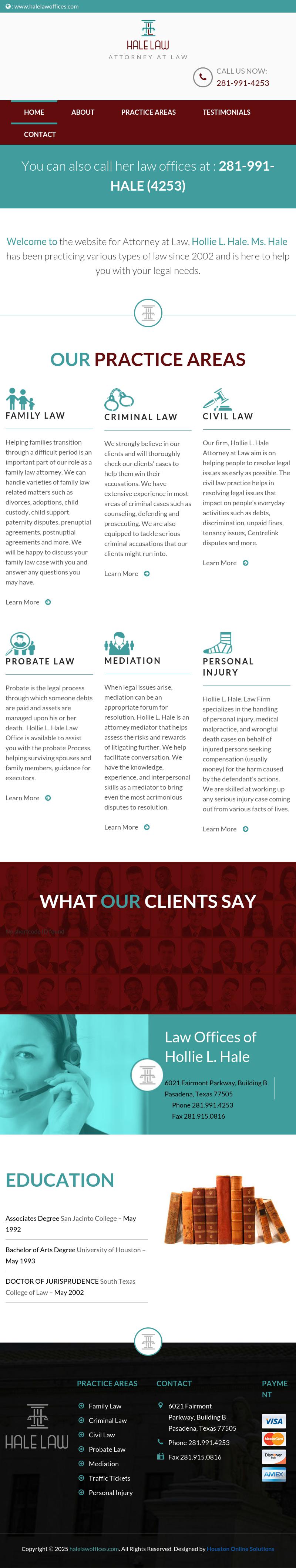 Law Office of Hollie L. Hale - Pasadena TX Lawyers