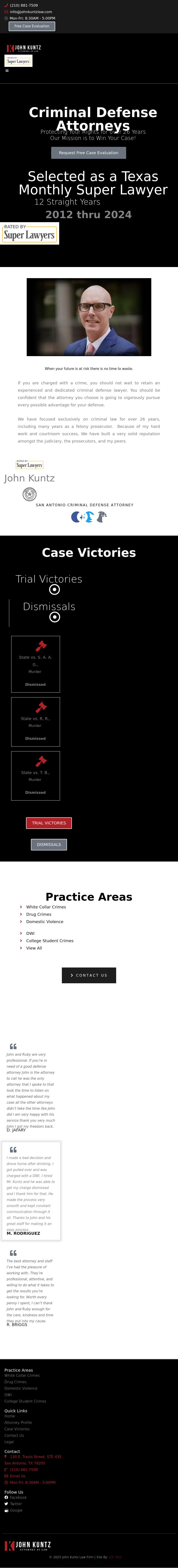 Law Office of John Kuntz - San Antonio TX Lawyers