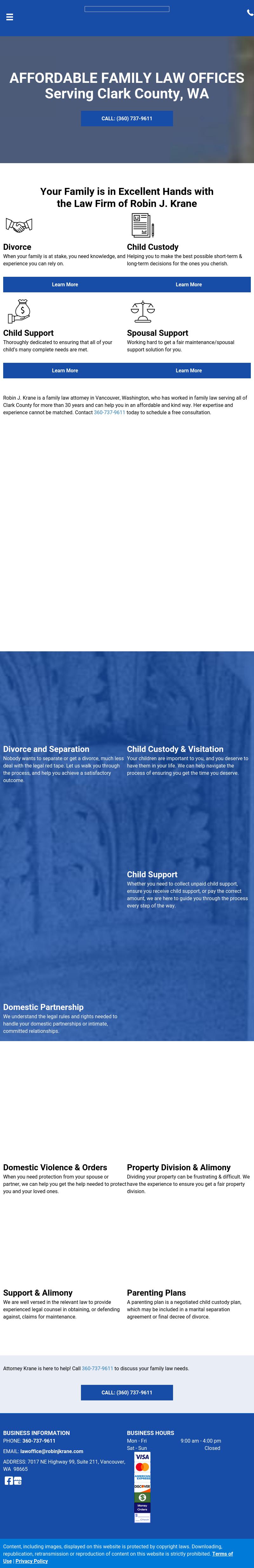 Law Office of Robin J. Krane, PLLC - Vancouver WA Lawyers