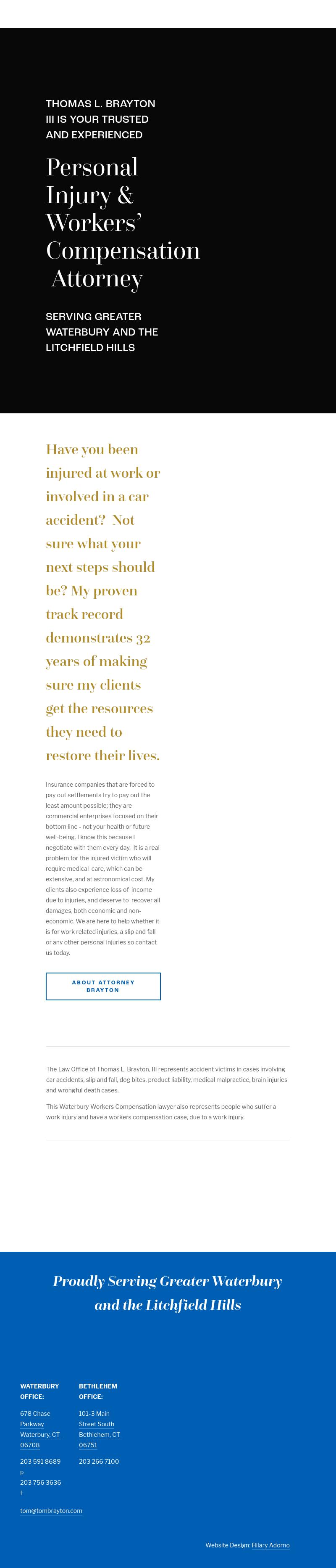 Law Office Of Thomas L Brayton III - Waterbury CT Lawyers