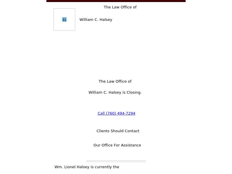 Law Office of William C. Halsey - Oceanside CA Lawyers